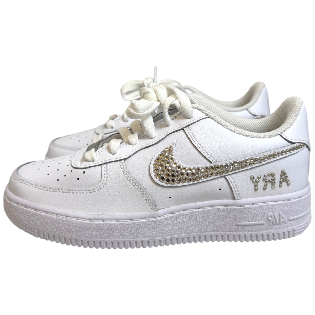 Custom Air Force 1 White "Numele tau" Diamond Rhinestones