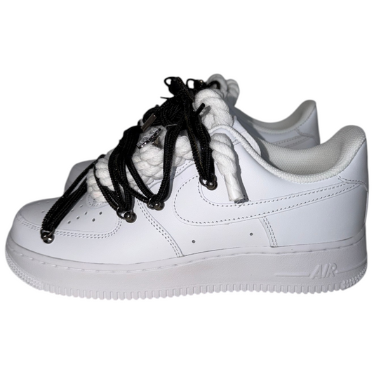 Custom Air Force 1 White "Black Diamond Overlace"