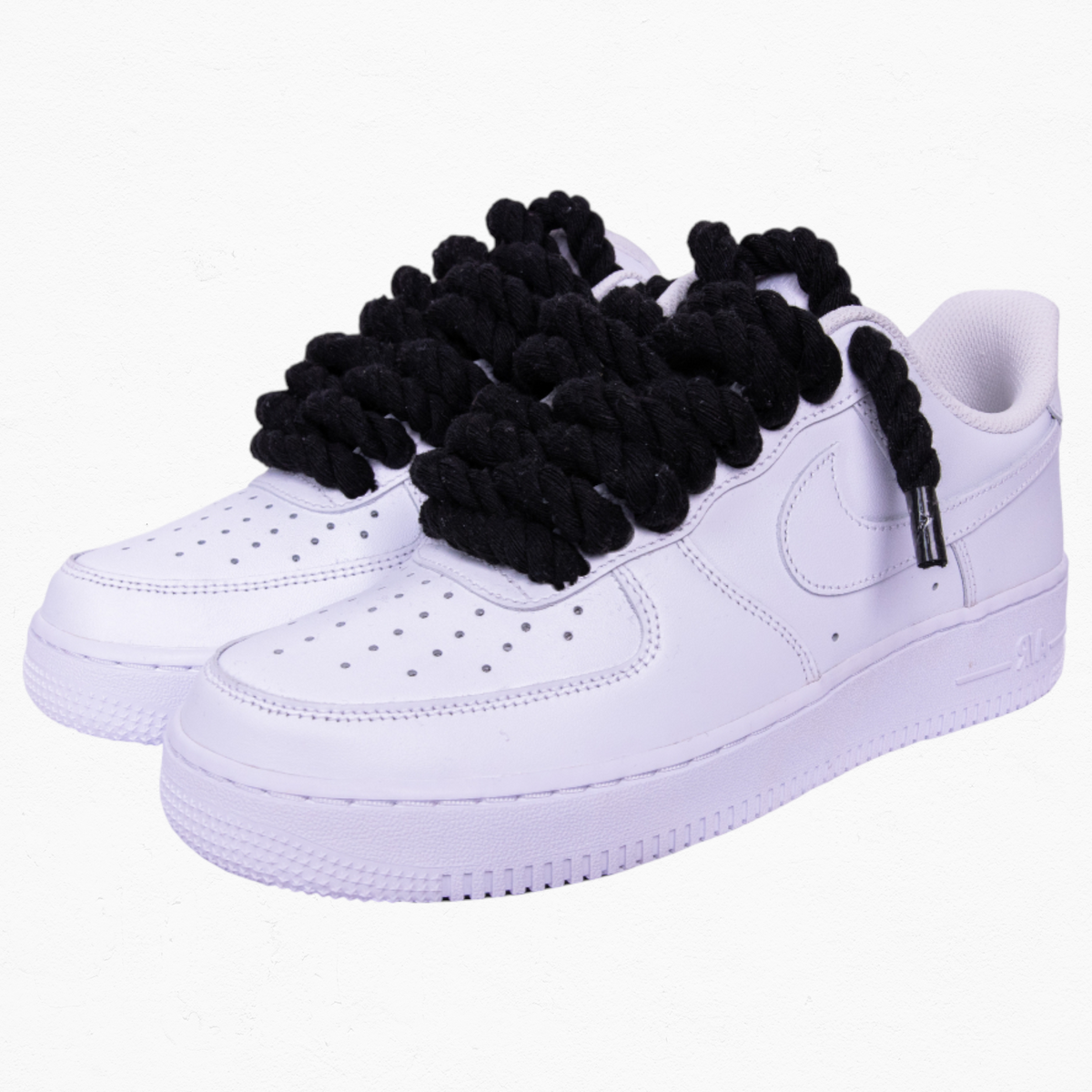Custom Air Force 1 Low "Black Rope Lace"