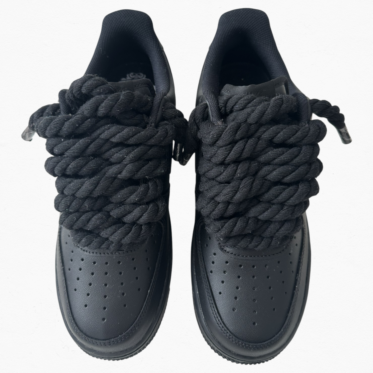 Custom Air Force 1 Low "Black Rope Lace"