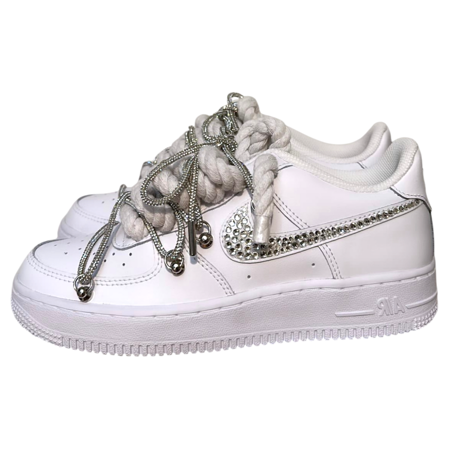 Nike Air Force 1 White "Double Diamond Overlace"