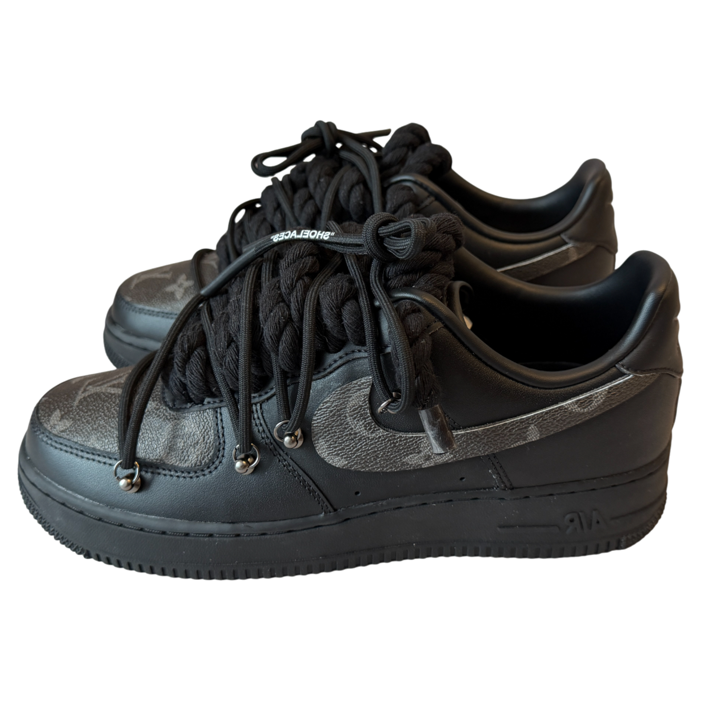 Nike Air Force 1 Black "LV Overlace"