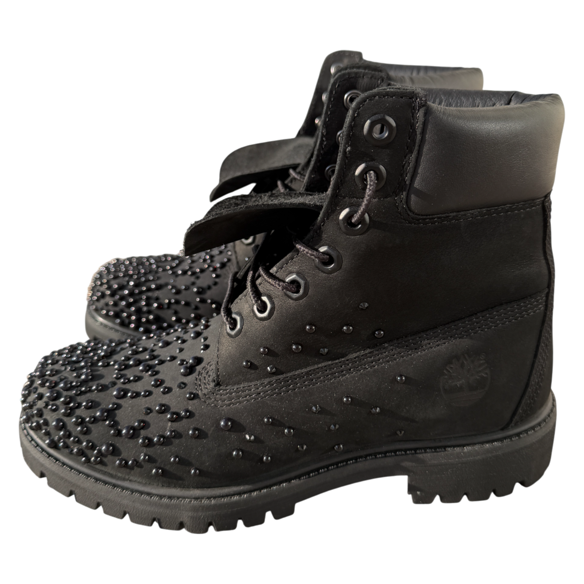 Custom Timberland 6 Inch "Black Pearl"