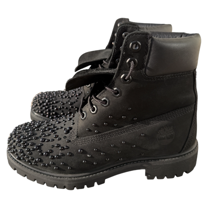 Custom Timberland 6 Inch "Black Pearl"