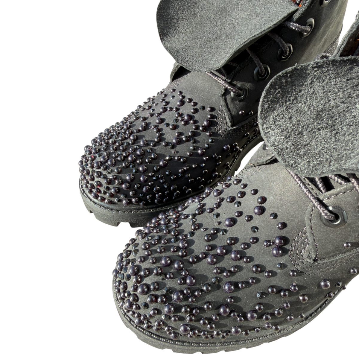 Custom Timberland 6 Inch "Black Pearl"