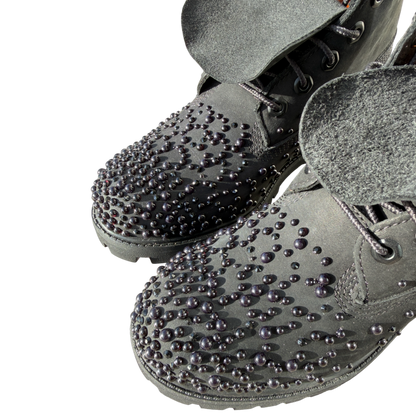 Custom Timberland 6 Inch "Black Pearl"