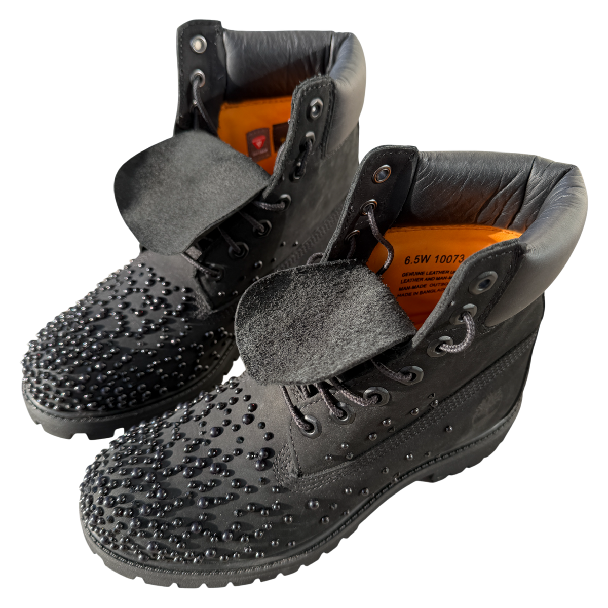 Custom Timberland 6 Inch "Black Pearl"