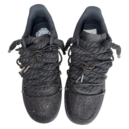 Nike Air Force 1 Black "Glitter Overlace"