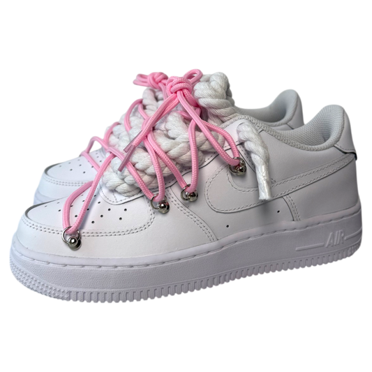 Nike Air Force 1 White "Pink White Overlace"