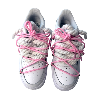 Nike Air Force 1 White "Pink White Overlace"