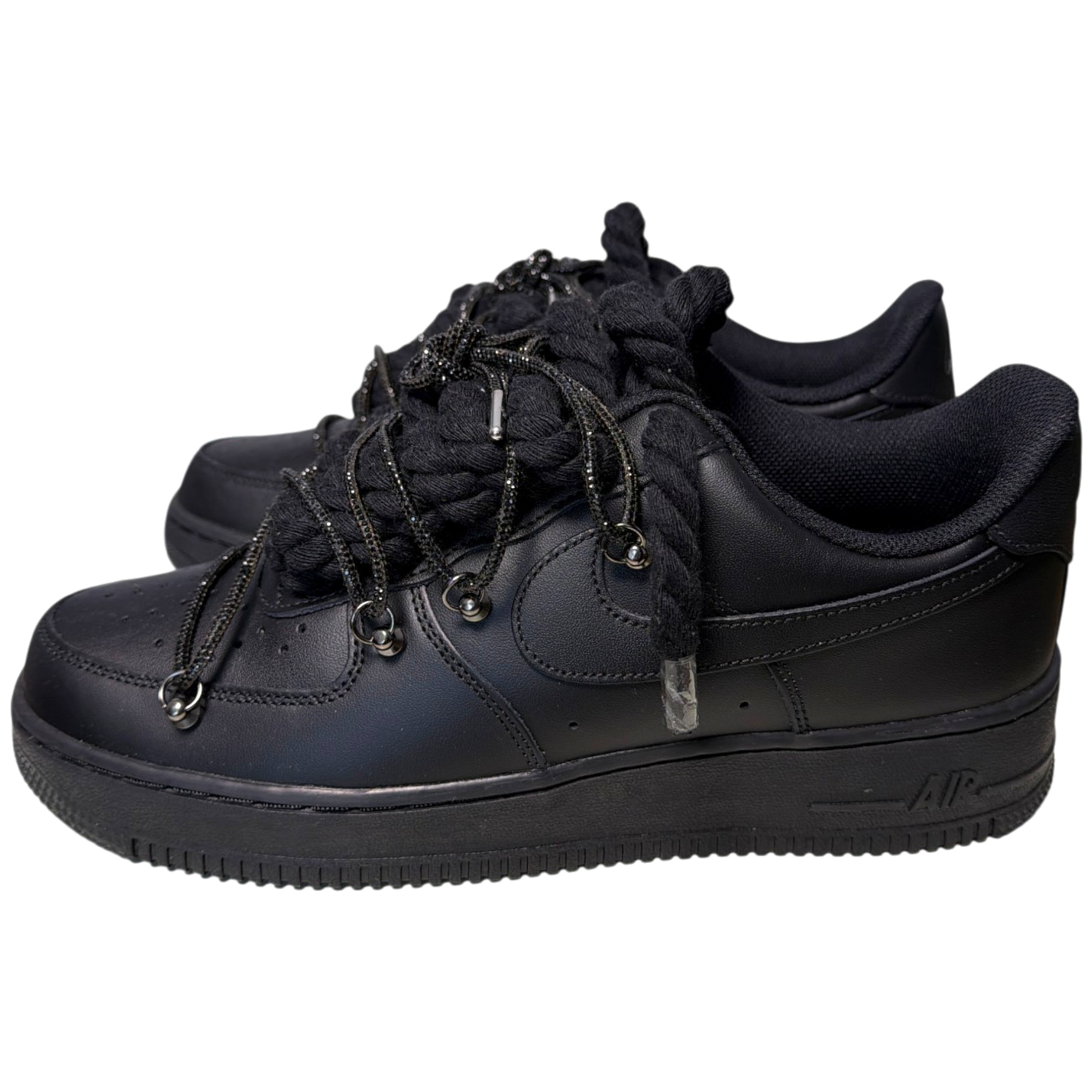 Nike Air Force 1 Black "Diamond Overlace Black"