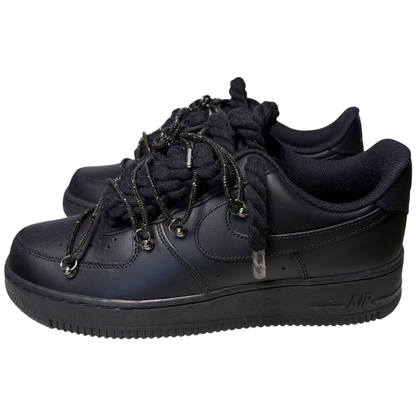 Nike Air Force 1 Black "Diamond Overlace Black"