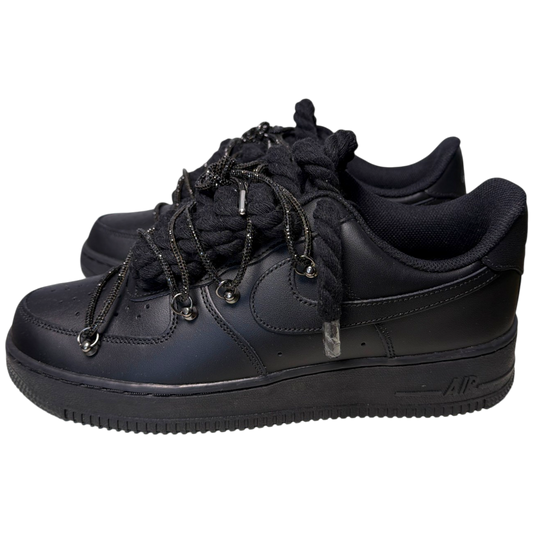Nike Air Force 1 Black "Diamond Overlace Black"