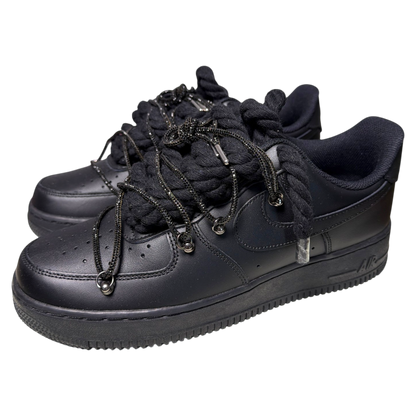 Nike Air Force 1 Black "Diamond Overlace Black"