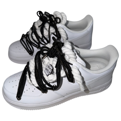Custom Air Force 1 White “Black Diamond Overlace”