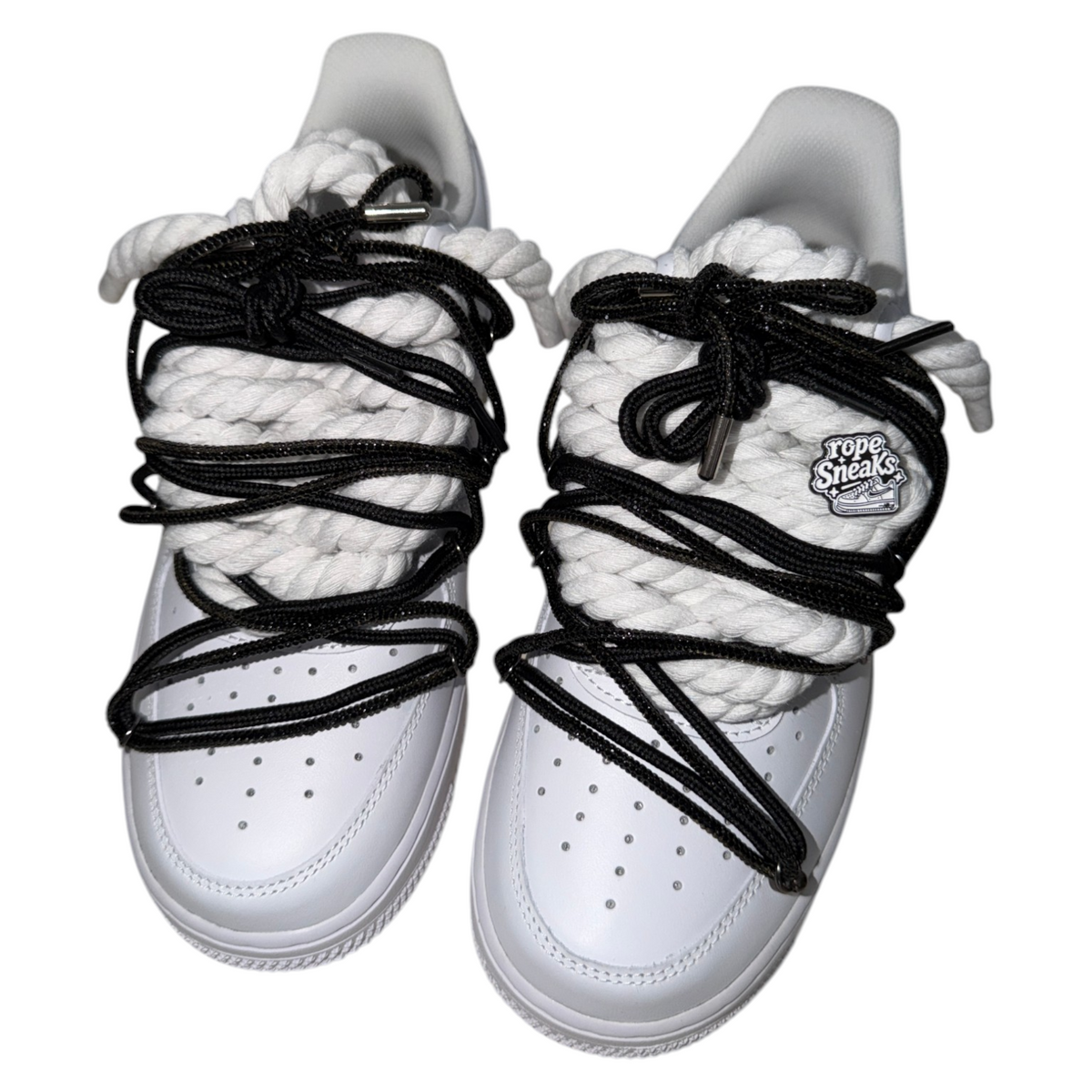 Custom Air Force 1 White "Black Diamond Overlace"