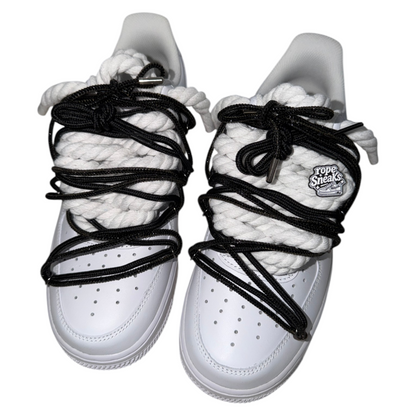 Custom Air Force 1 White "Black Diamond Overlace"
