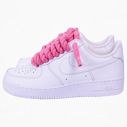 Custom Air Force 1 Low "Pink Rope Lace"