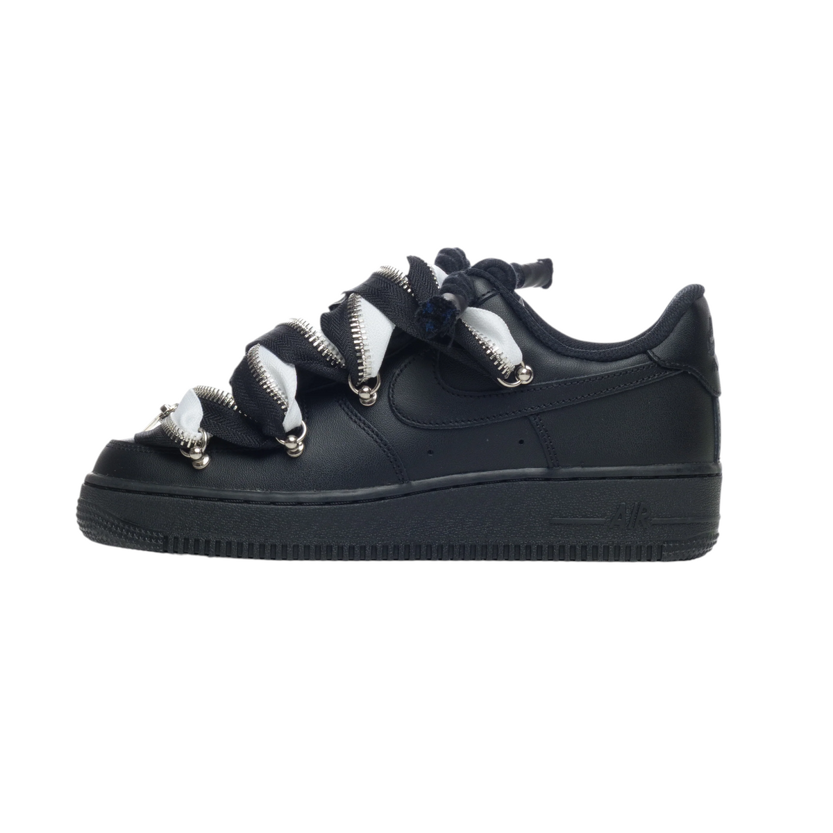 Custom Air Force 1 Black “Black & White Lanvin ZIP”