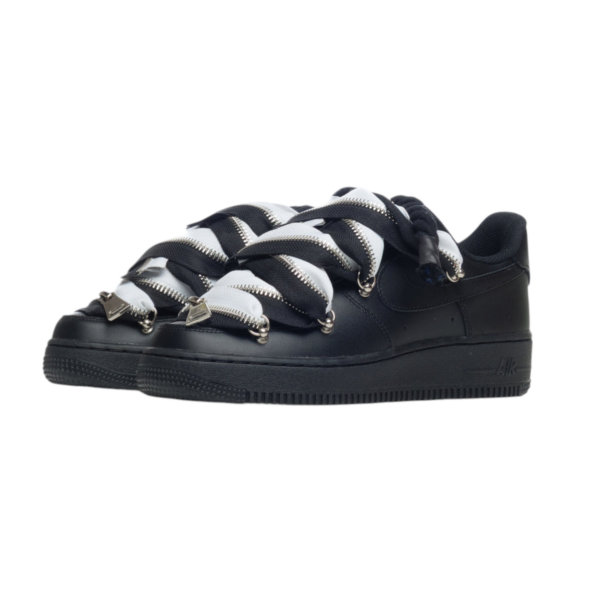 Custom Air Force 1 Black “Black & White Lanvin ZIP”