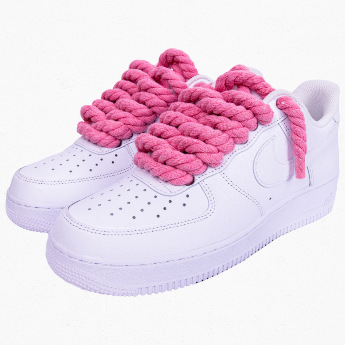 Custom Air Force 1 Low "Pink Rope Lace"