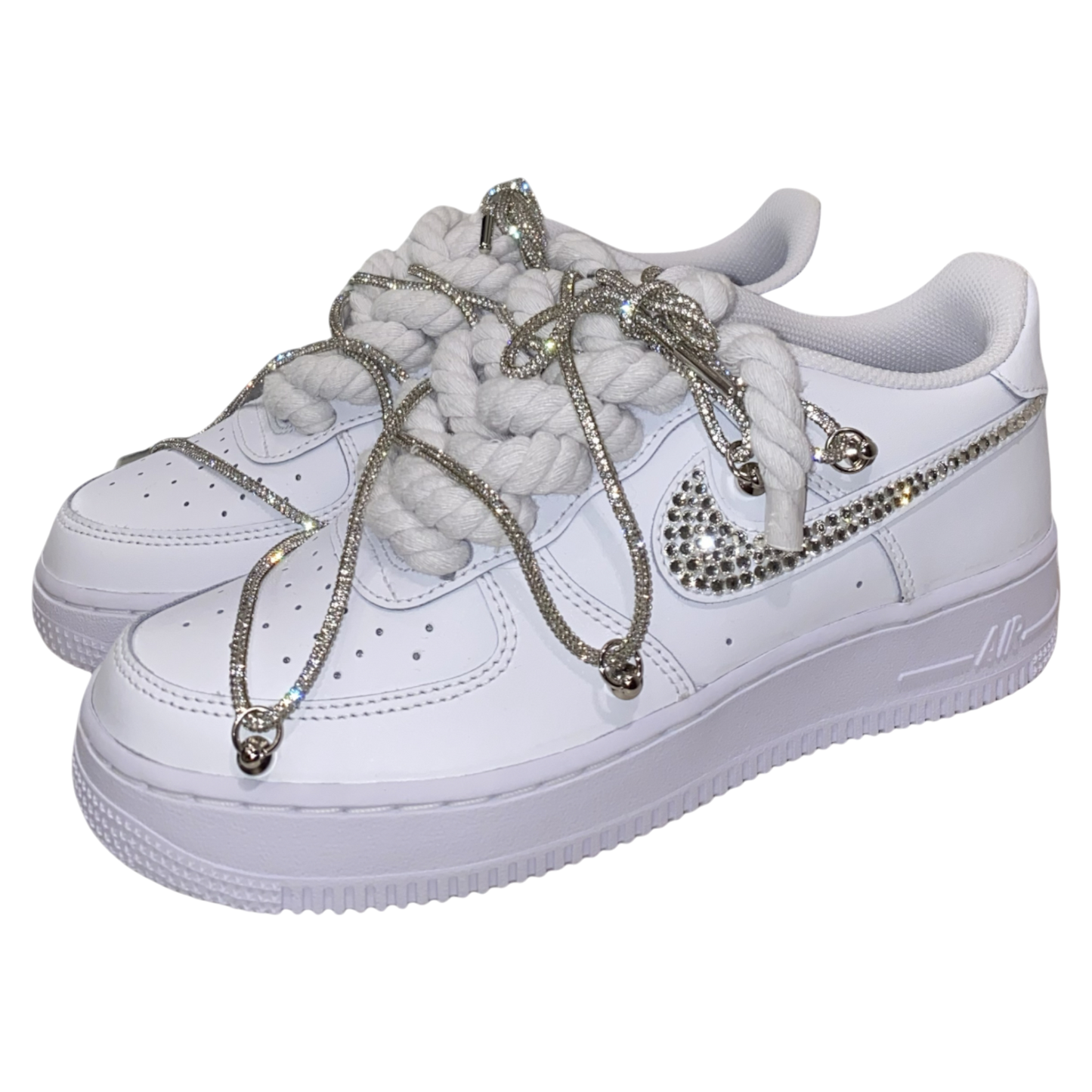 Nike Air Force 1 White "Double Diamond Overlace"