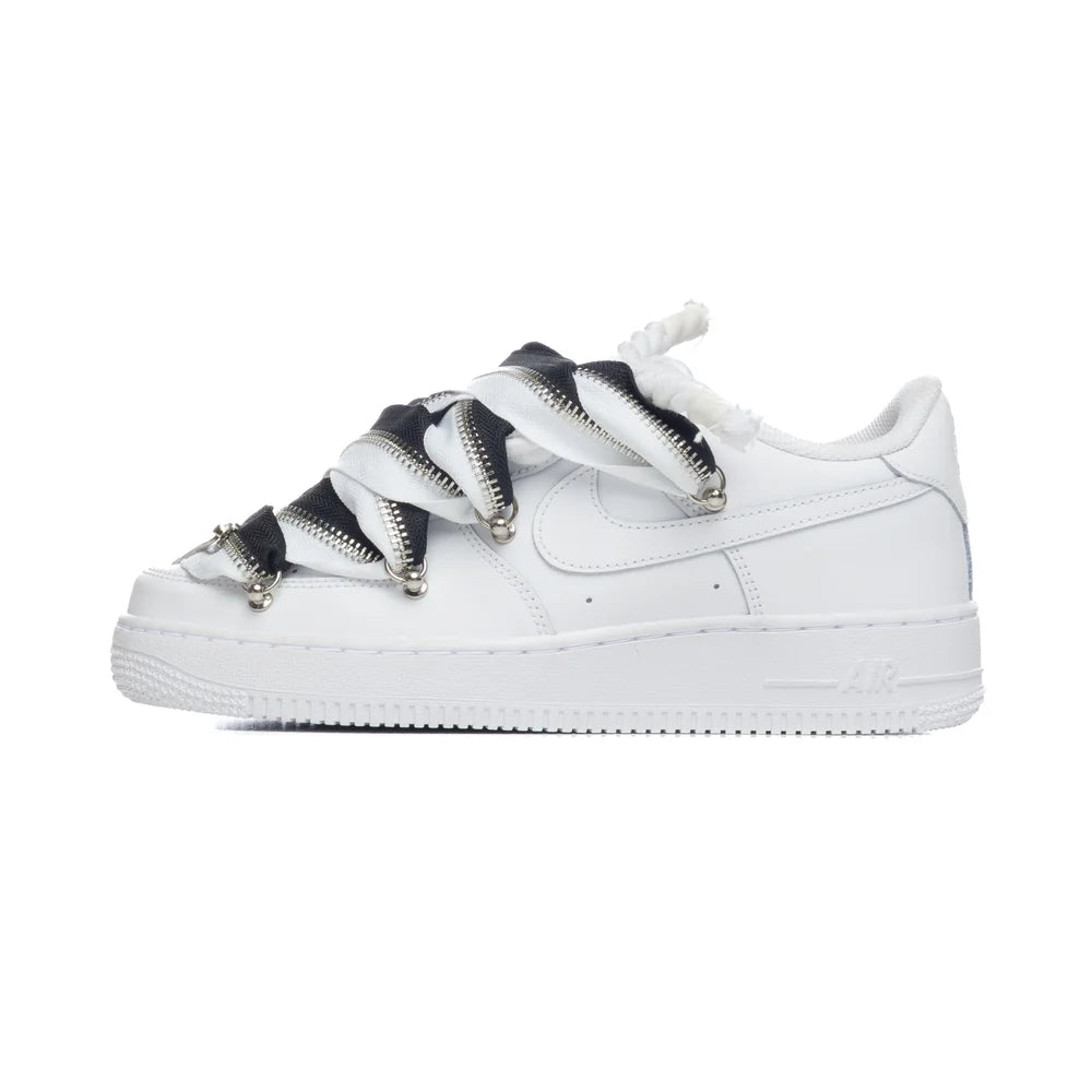 Custom Air Force 1 White “Black & White Lanvin ZIP”