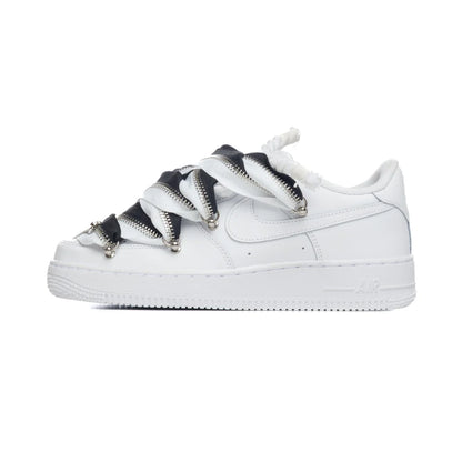 Custom Air Force 1 White “Black & White Lanvin ZIP”