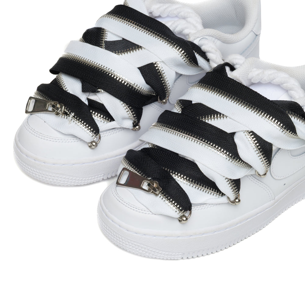 Custom Air Force 1 White “Black & White Lanvin ZIP”