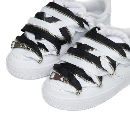 Custom Air Force 1 White “Black & White Lanvin ZIP”